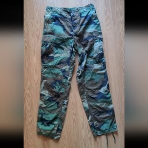 Military Pants Medium Long Woodland Camouflage M81 BDU Cargo Combat U.S. Army